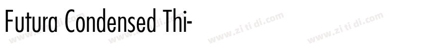 Futura Condensed Thi字体转换